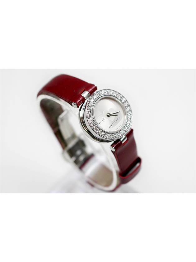 B zero one diamond bezel 1 leather band women s watch 22mm - BVLGARI - BALAAN 2