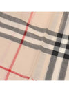 Giant Check Wool Silk Blend Scarf Beige - BURBERRY - BALAAN 6