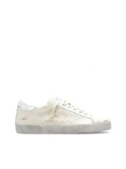 Superstar Leather Low Top Sneakers Silver Beige - GOLDEN GOOSE - BALAAN 2