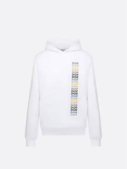 Comfort Fit Cotton Hoodie White - DIOR - BALAAN 2