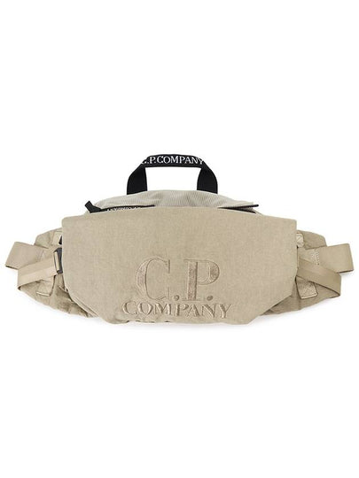 Plain Paper Touch Logo Waist Belt Bag Beige - CP COMPANY - BALAAN 2