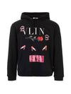 Emilio Villava Hooded Black - VALENTINO - BALAAN.