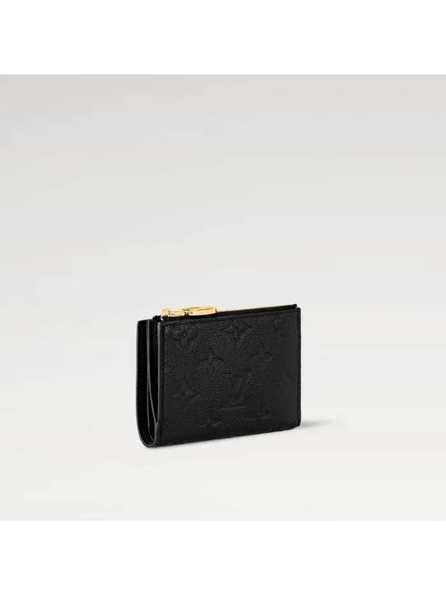 Lisa Monogram Leather Half Wallet Black - LOUIS VUITTON - BALAAN 3