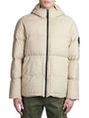 Naslan Light Watro Down Hooded Padding Beige - STONE ISLAND - BALAAN 5