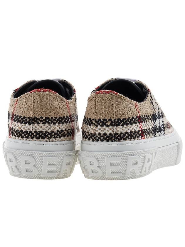 Vintage Check Boucle Low Top Sneakers Beige - BURBERRY - BALAAN 5