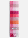 Check Muffler Scarf Pink Fuchsia White CA0084 - ACNE STUDIOS - BALAAN 2