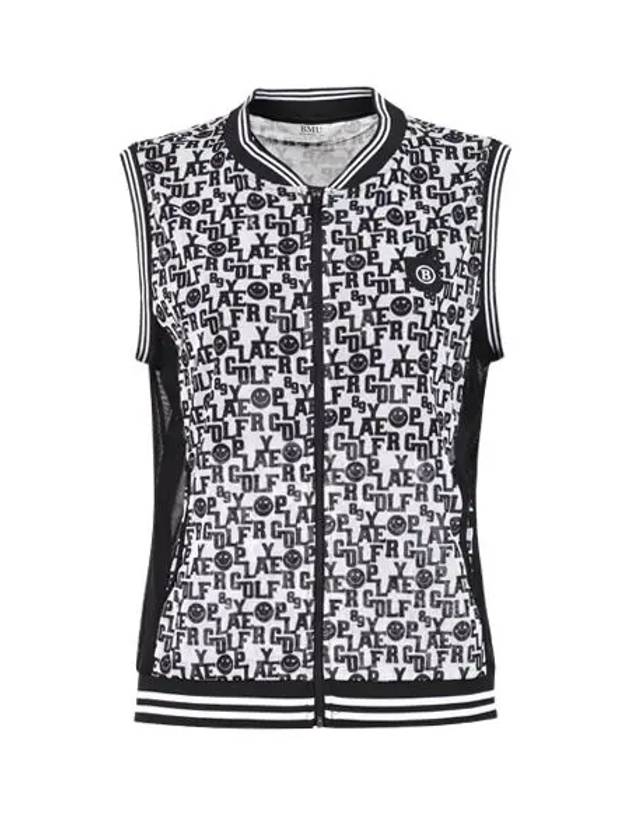 Women s Smile Mesh Full Zip Up Vest BMU4M504W - LUX GOLF - BALAAN 4