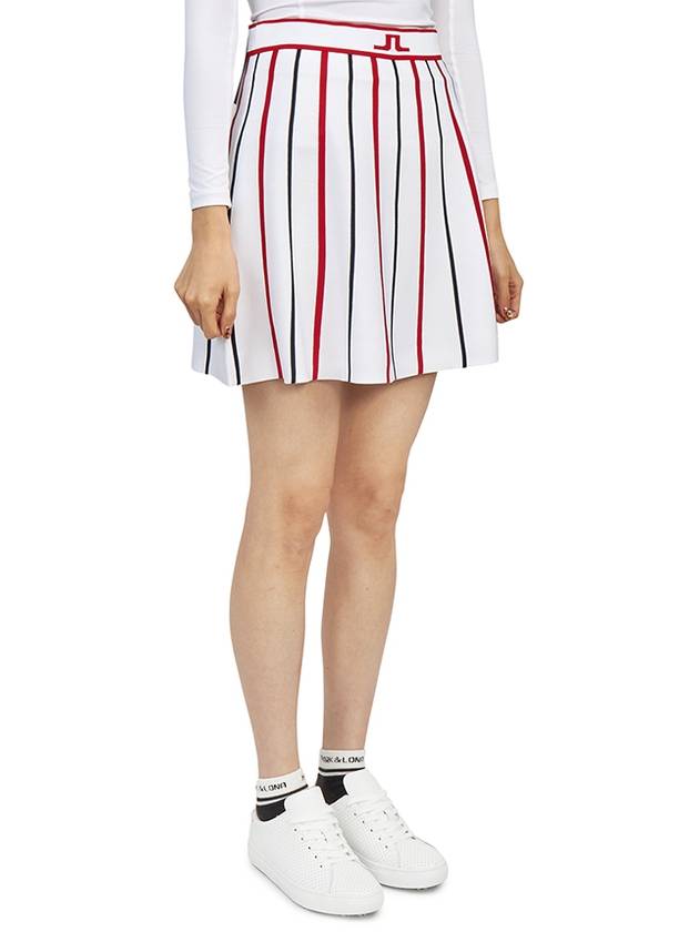 Women's River Knitted Golf Skirt White - J.LINDEBERG - BALAAN 4