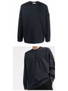 Men's Wappen Patch Crew Neck Sweatshirt Navy - STONE ISLAND - BALAAN 5