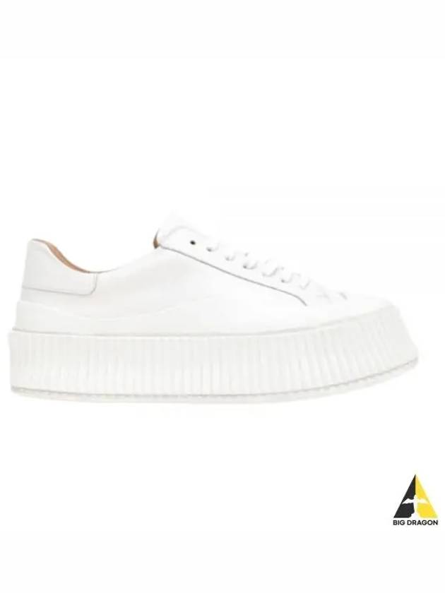 Platform leather sneakers white J32WS0018 P4833 - JIL SANDER - BALAAN 1