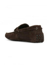 Men's Gommino Suede Driving Shoes Brown - TOD'S - BALAAN 4