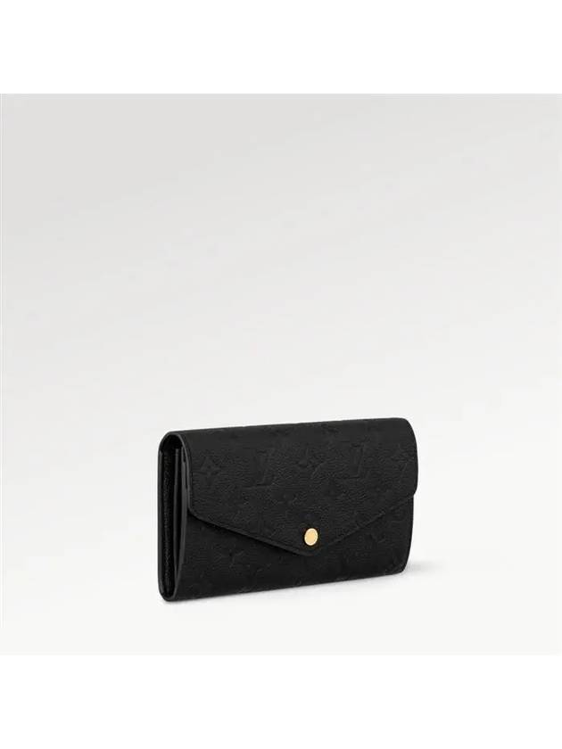 Sarah Monogram Long Wallet Black - LOUIS VUITTON - BALAAN 4