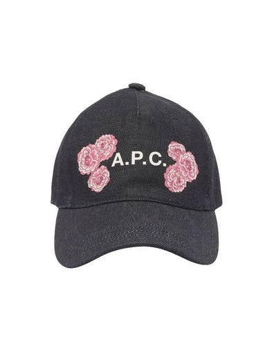 Eden Flower Denim Ball Cap Indigo - A.P.C. - BALAAN 1