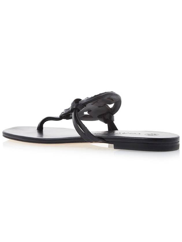 Jeweled Miller Flip Flop Sandals Black - TORY BURCH - BALAAN 4