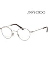 Glasses Frame JM004 YL7 Metal Frame Round Silver - JIMMY CHOO - BALAAN 1