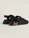 Electric Men's Sandals Black Gold Parachute H222871ZH02420 - HERMES - BALAAN 4