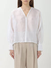 Leccio Ramie Gauze Lace Blouse White - MAX MARA - BALAAN 2