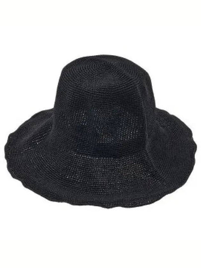 Paper Woven Straw Hat Black - TOTEME - BALAAN 2