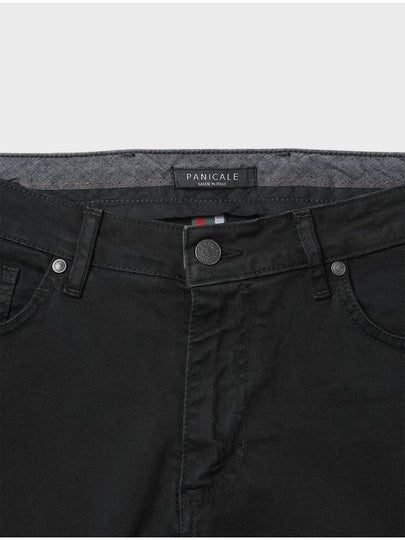 Made In Italy Black Slim Fit Cotton Pants F ACPT65 - PANICALE - BALAAN 2