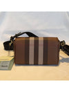 Canvas Check Shoulder Bag Brown - BURBERRY - BALAAN 5