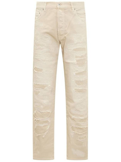 Denim Straight Pants HMYA011F23FAB001 0400 BEIGE - HERON PRESTON - BALAAN 2