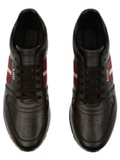 Men's Astel Leather Low Top Sneakers Black - BALLY - BALAAN 2