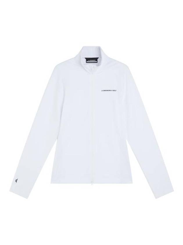 Melker Mid Layer Zip-Up Jacket White - J.LINDEBERG - BALAAN 2