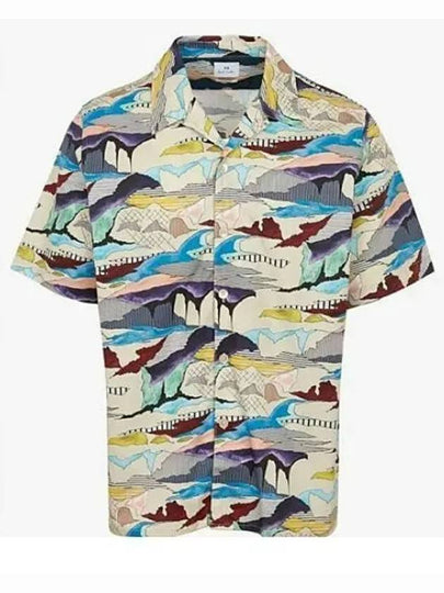 Print Casual Short Sleeve Shirt White - PAUL SMITH - BALAAN 2