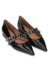 Eyelets Mary Jane Flat Black - GANNI - BALAAN 4