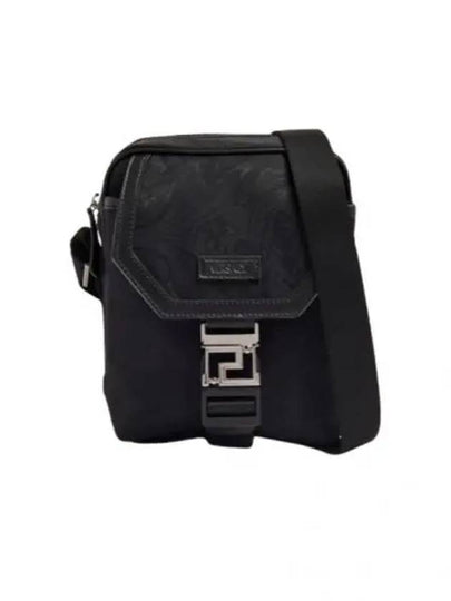 Barocco Small Nylon Cross Bag Black - VERSACE - BALAAN 2