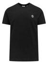 Parker Short Sleeve T-Shirt Black - BURBERRY - BALAAN 2