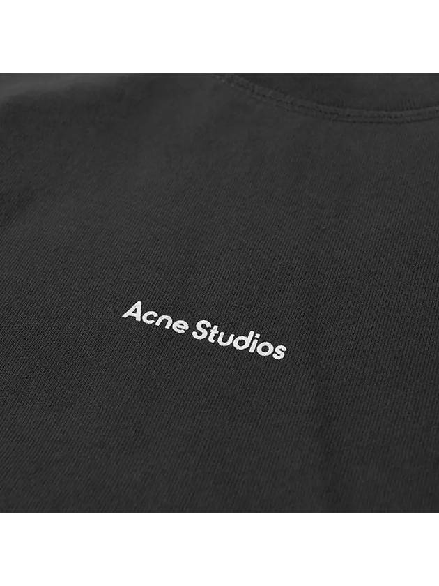 Logo Print Long Sleeve T-Shirt Black - ACNE STUDIOS - BALAAN 5