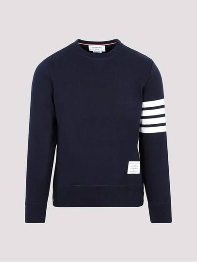 4 Bar Loopback Jersey Sweatshirt Navy - THOM BROWNE - BALAAN 2