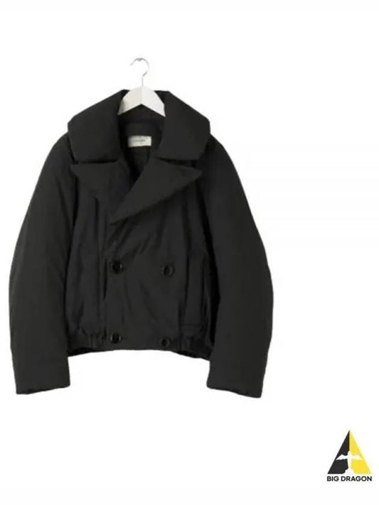 Double Breasted Puffer Jacket Black - LEMAIRE - BALAAN 2