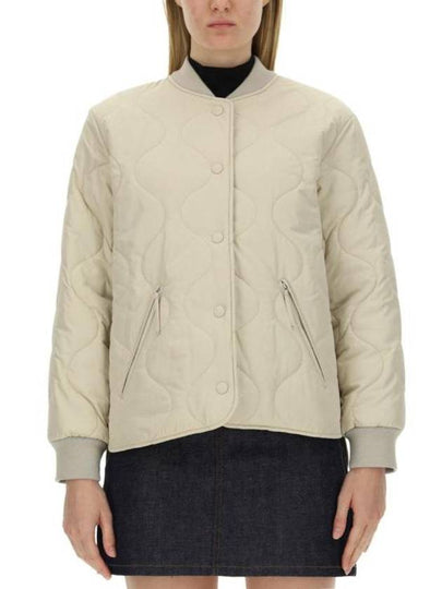 Camilla Logo Patch Quilted Jacket Ivory - A.P.C. - BALAAN 2