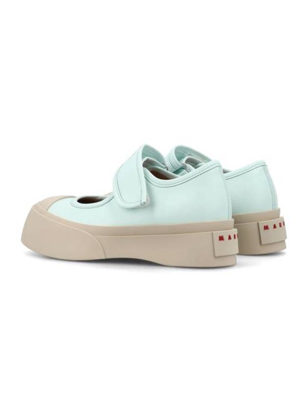 Nappa Leather Mary Jane Low Top Sneakers Mint - MARNI - BALAAN 5