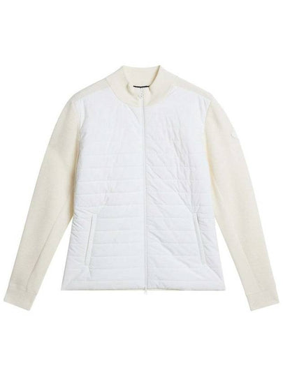 Wren Knit Hybrid Zip-Up Jacket White - J.LINDEBERG - BALAAN 2