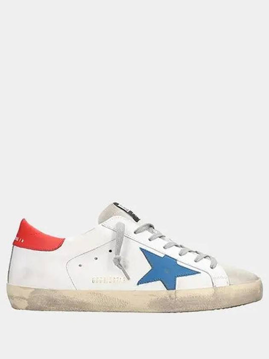 Superstar Star Leather Low Top Sneakers Blue White - GOLDEN GOOSE - BALAAN 2