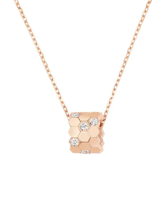 Be My Love Diamond Pendant Necklace Pink Gold Small 085156 - CHAUMET - BALAAN 1