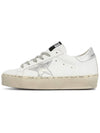 Hi Star White Metallic Silver Heel Tab Sneakers - GOLDEN GOOSE - BALAAN 5