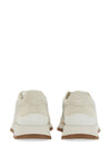 Suede Techno Fabric Runner Low Top Sneakers White - BRUNELLO CUCINELLI - BALAAN 4