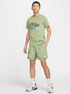 Club Woven Flow Shorts Oil Green - NIKE - BALAAN 8