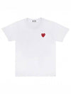 White Red Wappen Short Sleeve T Shirt Unisex - COMME DES GARCONS - BALAAN 1