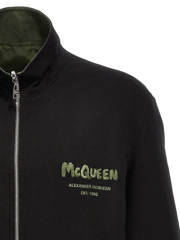 24 ss Cotone Nylon Jacket WITH MCQUEEN Graffiti Logo 766091QTAAR0519 B0651009628 - ALEXANDER MCQUEEN - BALAAN 5