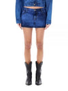 Foam Short H-Line Skirt Blue - VIVIENNE WESTWOOD - BALAAN 2