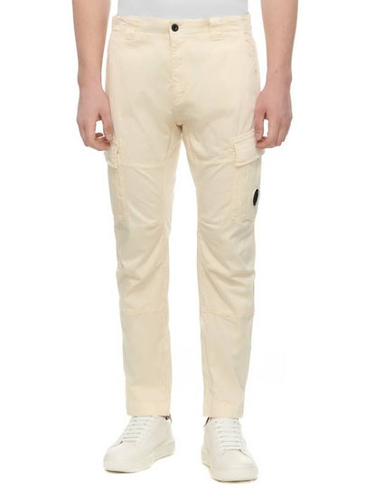 Stretch Sateen Ergonomic Lens Cargo Straight Pants Beige - CP COMPANY - BALAAN 2