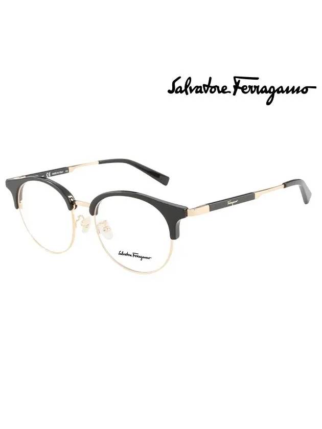 Ferragamo Glasses Frame SF2841K 011 Round Men Women - SALVATORE FERRAGAMO - BALAAN 3