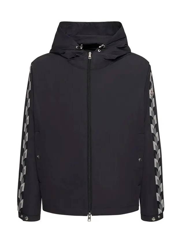 MOYSE logo hooded zip-up black - MONCLER - BALAAN 3