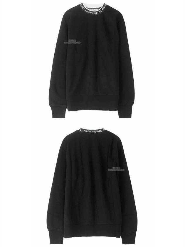 Fulton Rib Sweatshirt Black - ACNE STUDIOS - BALAAN 5