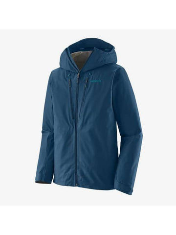 Embroidered Logo Velcro Sleeve Zip-up Jacket Blue - PATAGONIA - BALAAN 1